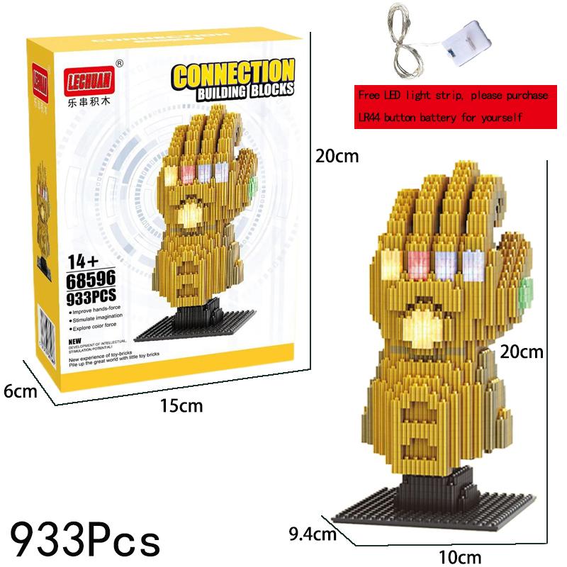 Marval Legends Мстители Строительные блоки Железный Человек Человек-паук Грут Строительство Строительные блоки Ракета Енот Игрушки Подарки для детей