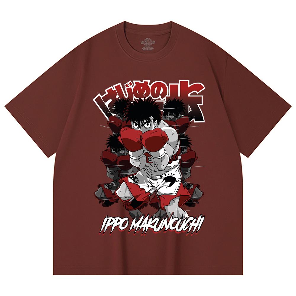 230 Gsm 100% Cotton Hajime no Ippo V11 Ippo Print Unisex Heavy Cotton T Shirt