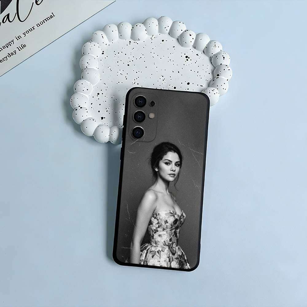 Мягкий силиконовый чехол S-G-Selena-Gomez для Samsung S25, S24, S21, S22, S23, S30, Ultra, S20, Plus, FE, Lite-Черный