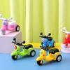 Pull Back Motorcycle No Battery Required Inertia Forward Multicolored Miniature Motorbike Model Interactive Cartoon Vehicle Model Kids Educational