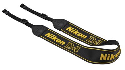 Nikon Шейный ремень D4 в комплекте для SLR Simple Black AN-DC7