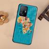 Africa Map Geography Painted For POCO X5 X4 X3 F5 Pro M4 M5s F3 F4 GT C40 Phone Case For Xiaomi 12T 11T 13 Pro 12 Lite
