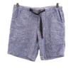 Linen Blend Chambray Shorts S Navy Outdoors Women Used