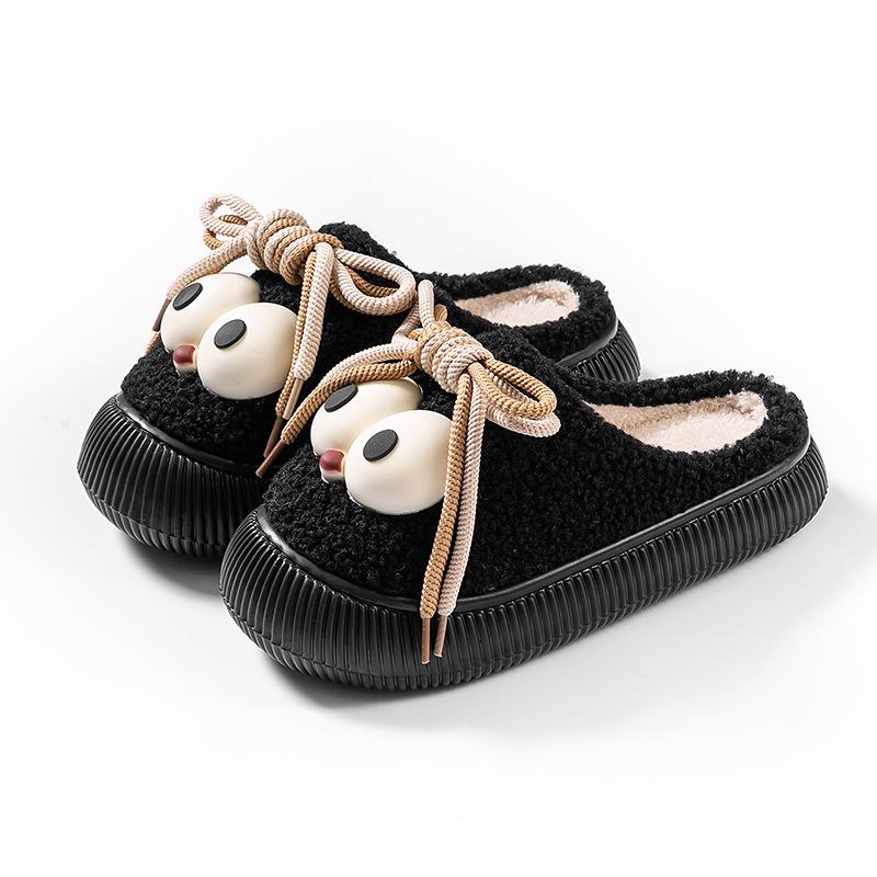 Autumn/Winter Indoor Outdoor Furry Cotton Slippers for Men & Women
