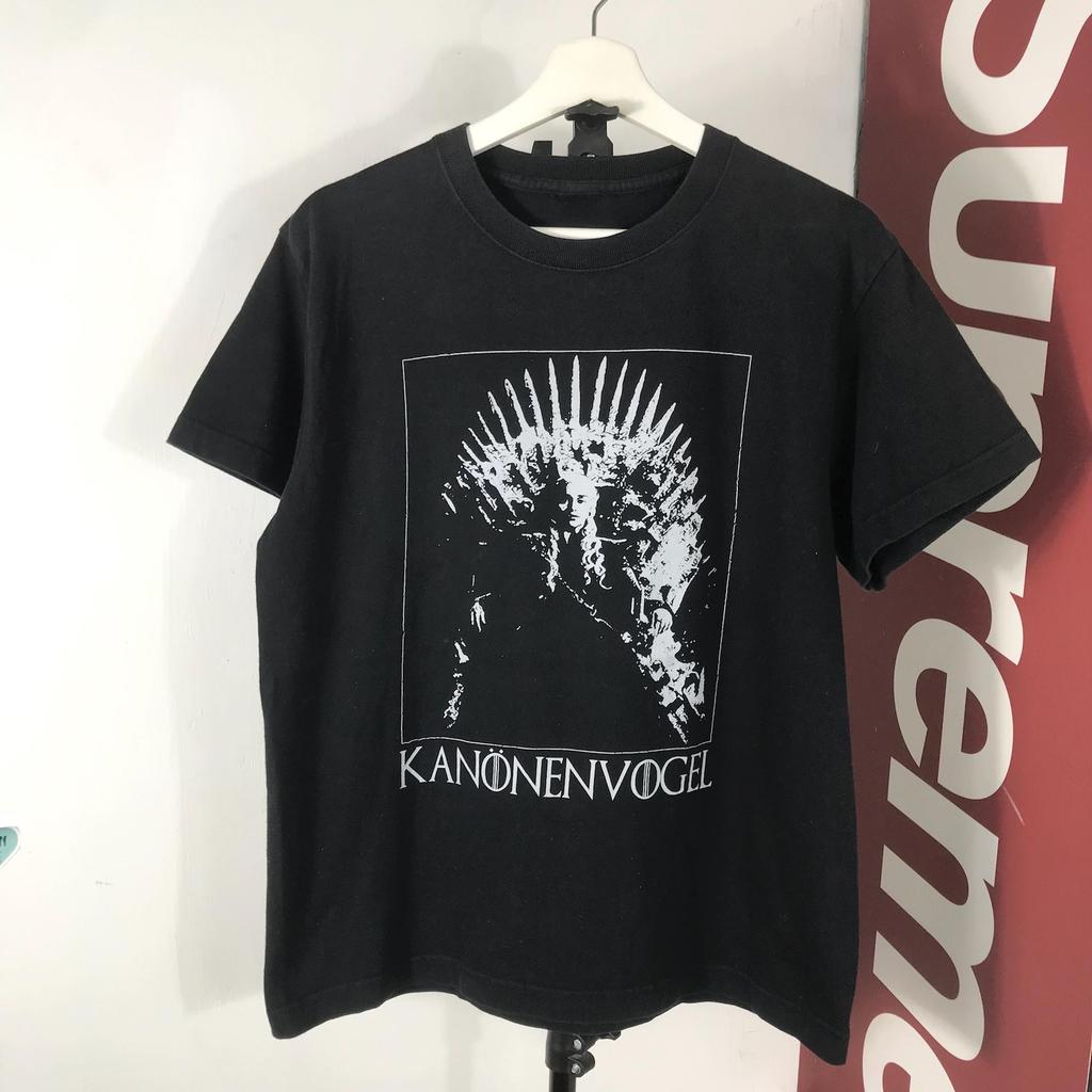Vintage kanonenvogel shirt ww2 german army stuka dive bomber / soviet tanks / army shirt / historical - worldwar avirex / size M