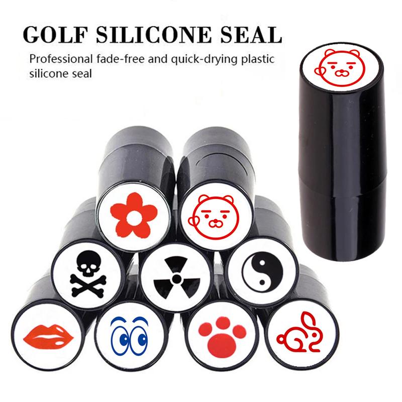 New Golf Ball Stamper Stamp Marker Impression Seal Quick-dry Plastic Multicolors Golf Adis Accessories Symbol For Golfer Gift 5