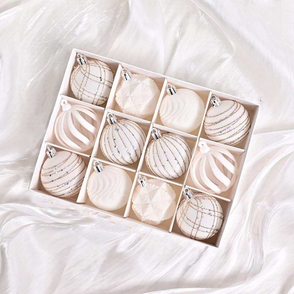 12 шт. 6 см Рождественский подвесной шар Ручная роспись Рождественские шары Украшения Праздник Свадьба