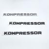 xnapd1 ABS Chrome Black Letters Kompressor Emblem Car Side Trunk Nameplate Badge Logo Stickers For CLK SLK SL CLS ML Series