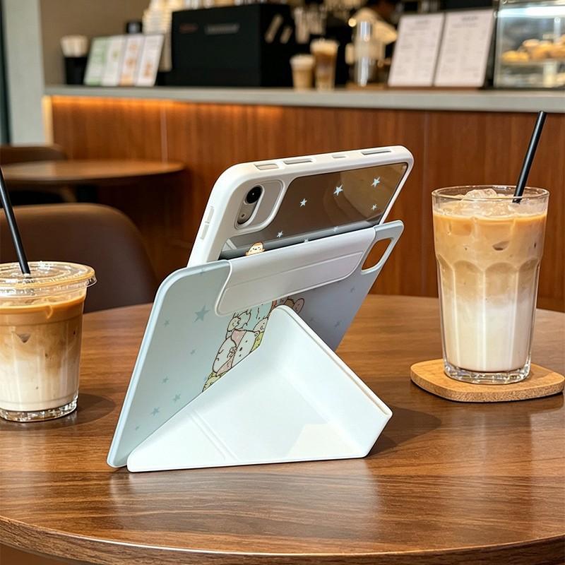 Magnetic Detachable Folio Case IPad Pro 11 Air 7 Mini 6 10th Gen 9 With Stand Sleep Wake Function Cartoon Design