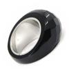 Кольцо дизайнерское "Минералия" черный агат