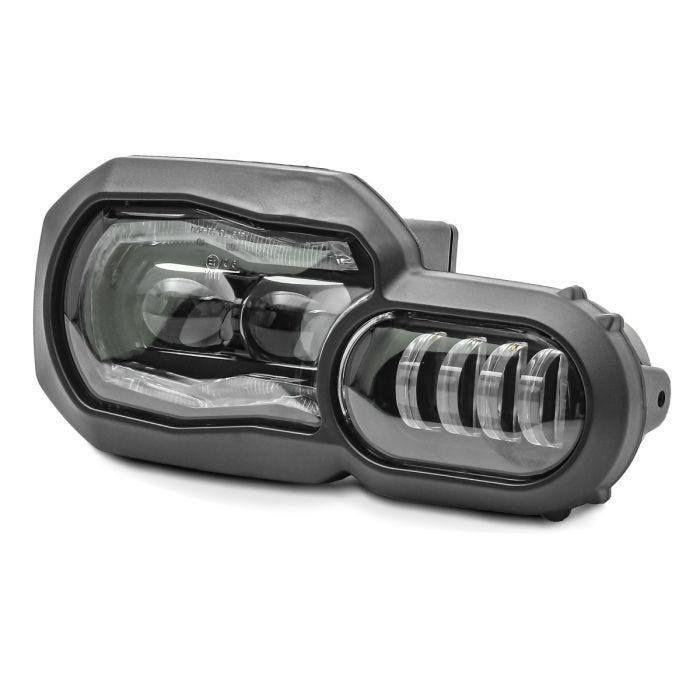 Phare à LED compatible avec BMW F 800 GS / Adventure 08-18 Phare principal avec ECE Lumitecs QL2