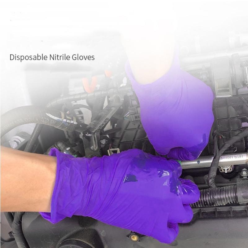 20/50/100 шт. Утолщенные Прочные Одноразовые Нитриловые Перчатки для Механика Автоработы Мытья Садоводства Кухонной Уборки Тату-перчатки