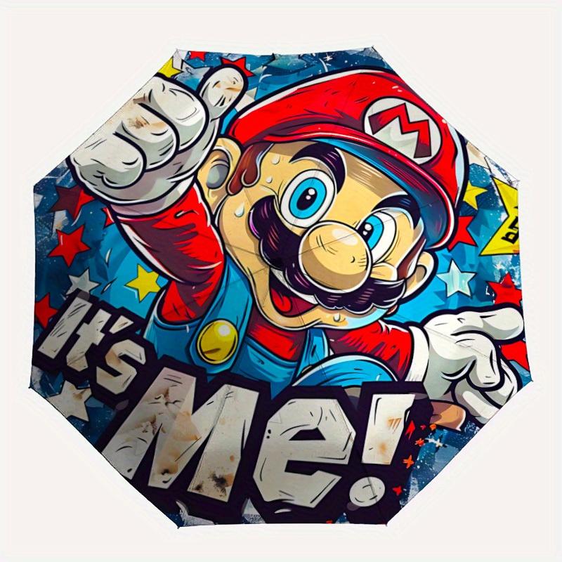 Автоматический складной зонт-трость Mario Adventure, портативный, компактный, идеальный подарок на день рождения, Рождество0809163