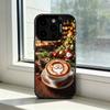 Christmas Art winter C-Coffee Phone Case For iPhone 17,16,15,14,13,12,11 Plus,Pro Max,XS,Colorful Silver Phone case Funda Cover