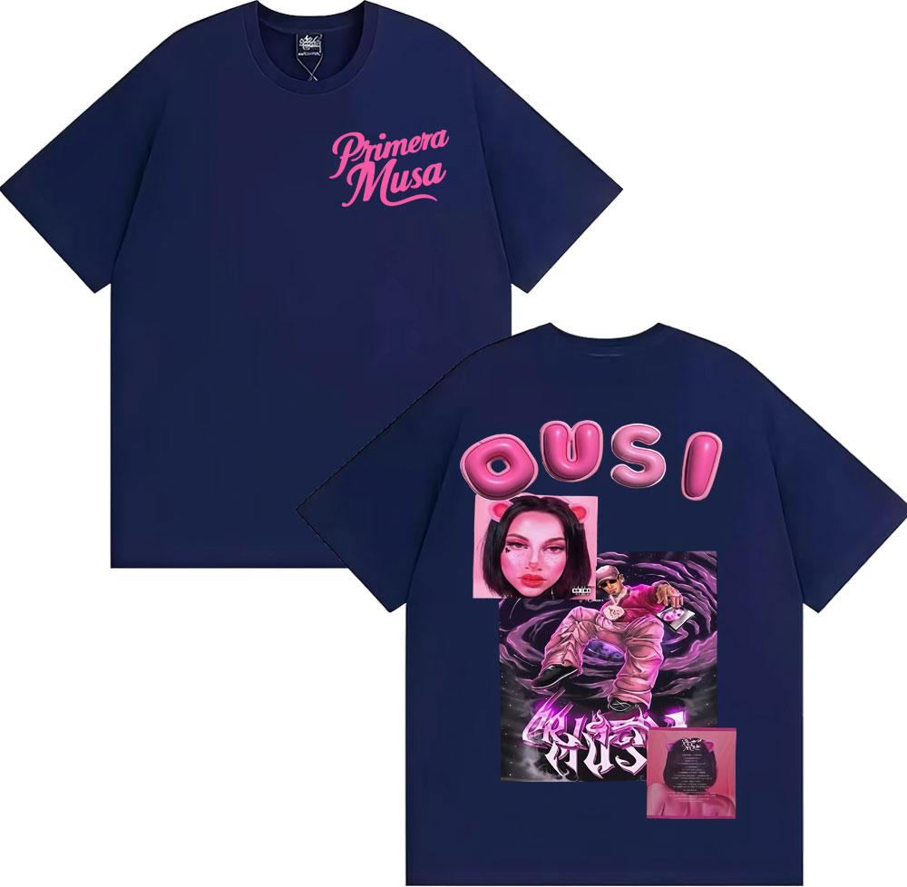 Omar Courtz Primera Musa Album 2025 Cover Tshirt Unisex Women Clothing Harajuku Streetwear T Shirts 100 Cotton Oversized T Shirt