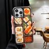 Вкусный Суши Бенто Ударопрочный Чехол для Телефона для iPhone 17 Air 16 16E 15 Pro Max 14 Plus 13 Mini 12 Задняя Крышка Анти-Падение Fundas