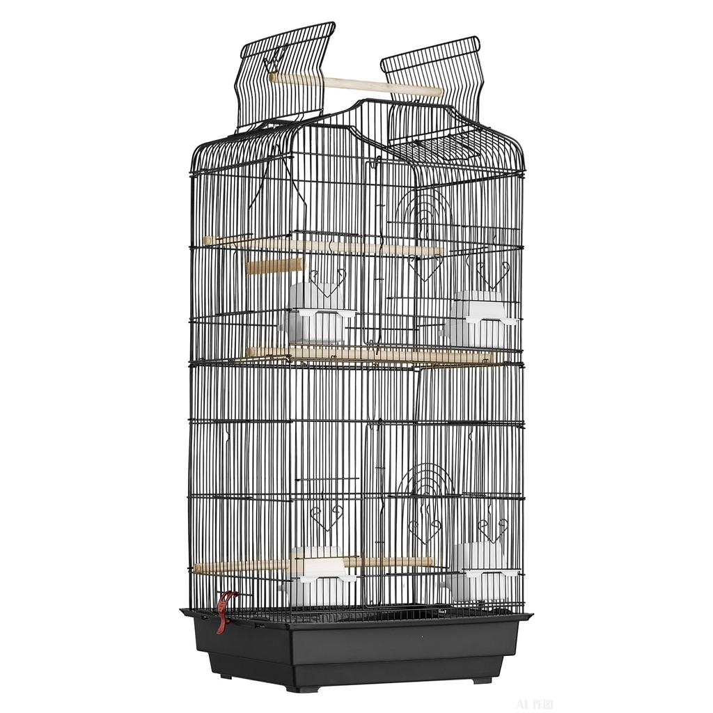 VEVOR 41-inch Open Top Large Parrot Bird Cage