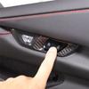For  Corvette C8 - Car Inner Door Lock Switch Button Cover Trim Accessories ABS Carbon Fiber-M53K