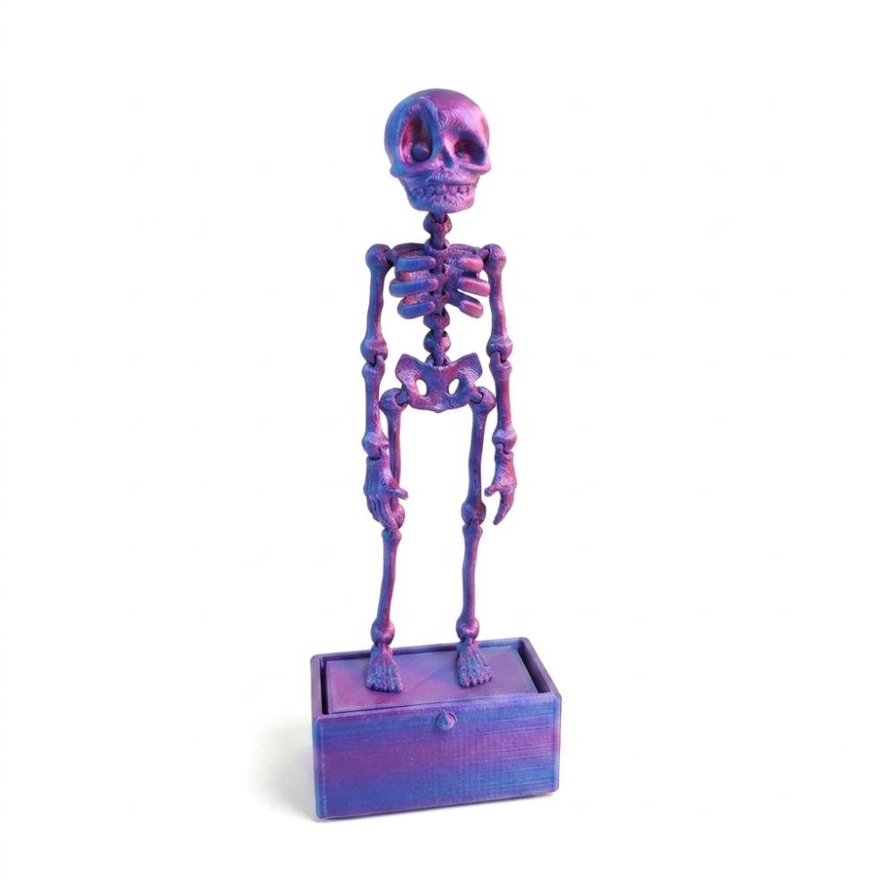 Glow in Dark Dancing Skeleton Aquarium Bubbler Movable Skeleton Fish Tank Bubbler Aquatic Products