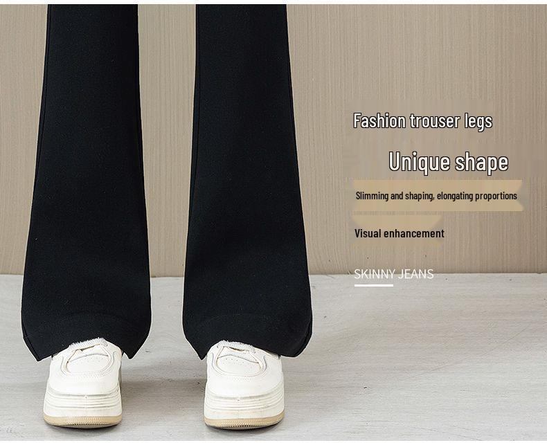 Women's High-Waisted Micro-Flare Bell-Bottom Pants - Winter Slimming Plus Size
