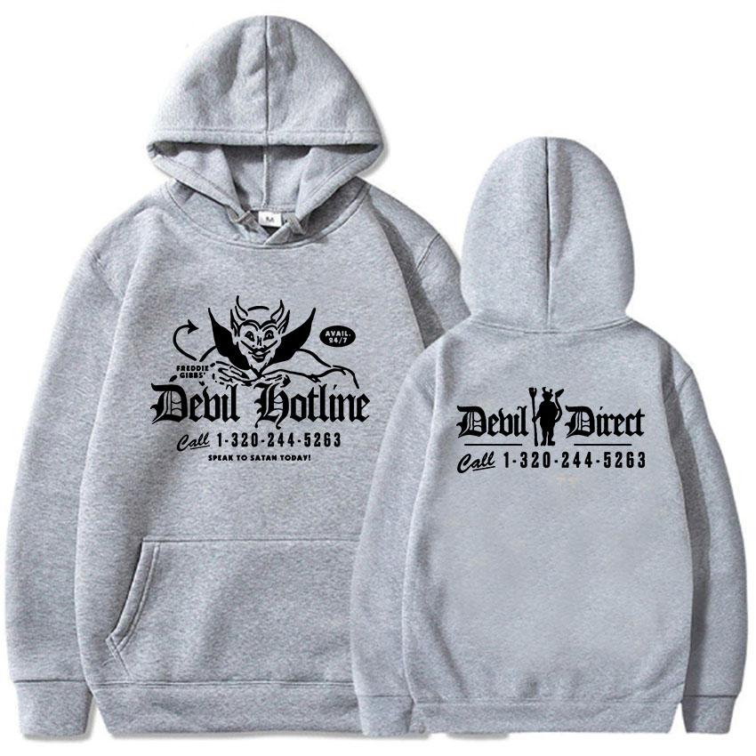Freddie Gibbs Devil Direct Hoodies Long Sleeve Fashion Cotton Sweatshirts Casual Men Women Streetwear Style Graphic Clothing