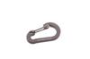 CAPTAIN STAG Aluminum Accessory Flat Carabiner SS (Titanium Gray) (UM-1848)