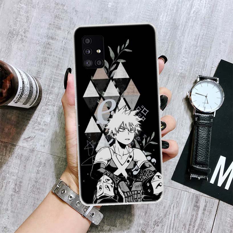 Чехол для телефона «Мой герой Академия Бакугоу Кацуки» для Samsung Galaxy A12 A22 A32 A42 A52 A72 A51 A71 5G A41 A31 A21 A02S M12 M21 M31
