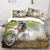 Extreme Sport Off-Road Motorcycle Duvet Cover Set for Boys Bedroom Single Double Queen King Size Quilt Cover Pillowcase