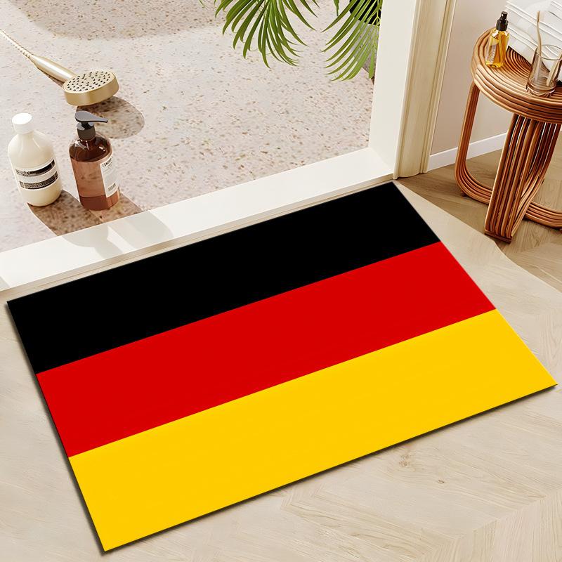 National Flag Floor Mat Entrance Shoe Changing Area Foot Mat Dirt Resistant and Non Slip Mat Washable Bathroom Floor Mat