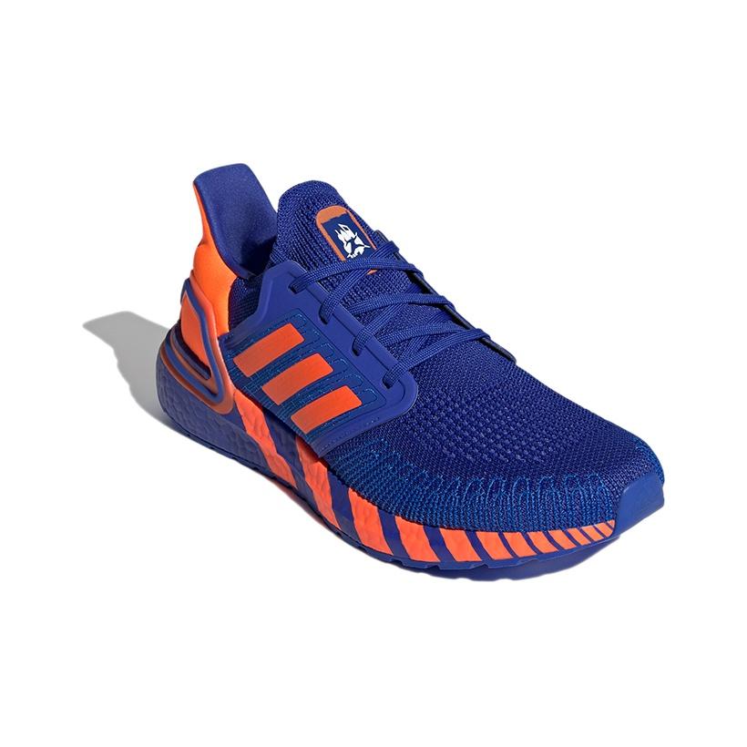 adidas Ультра Дышащие Кроссовки для Марафона с Низким Верхом в Стиле Колорблок Унисекс Сине-Оранжевые GW4840