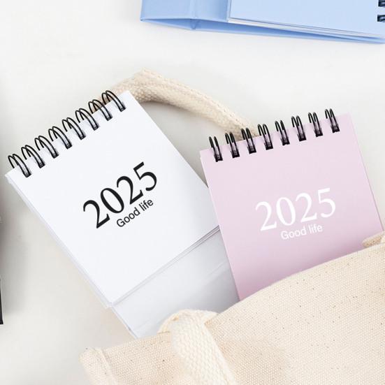 2025 Настольный календарь Ежегодный планировщик Спиральный календарь Книга Ежегодное расписание Органайзер Товары для дома и офиса для учителей Студентов Офисные работники