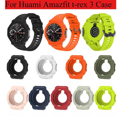 Силиконовый защитный чехол для Huami Amazfit T-Rex 3, TPU защитная крышка, защитный бампер, аксессуары для замены смарт-часов