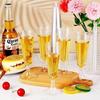 50 Pack White Plastic Champagne Glasses - 5.5 Oz Disposable Champagne Glasses For Weddings, Birthday Parties, Receptions