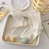 Летние тонкие сетчатые носки Элегантные носки в балетном стиле Женские носки Дышащие однотонные носки