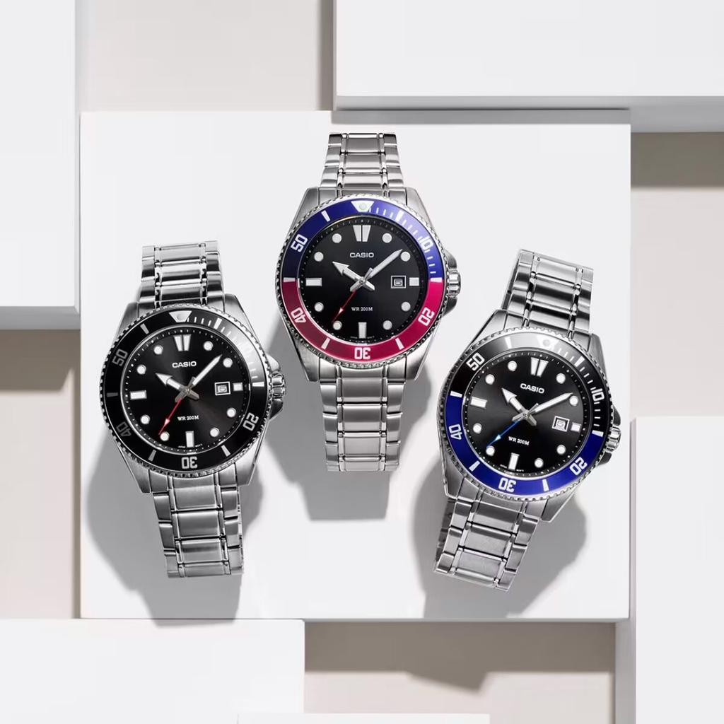 Мужские часы Casio Mdv-107D-1A1 Wr200 + Коробка