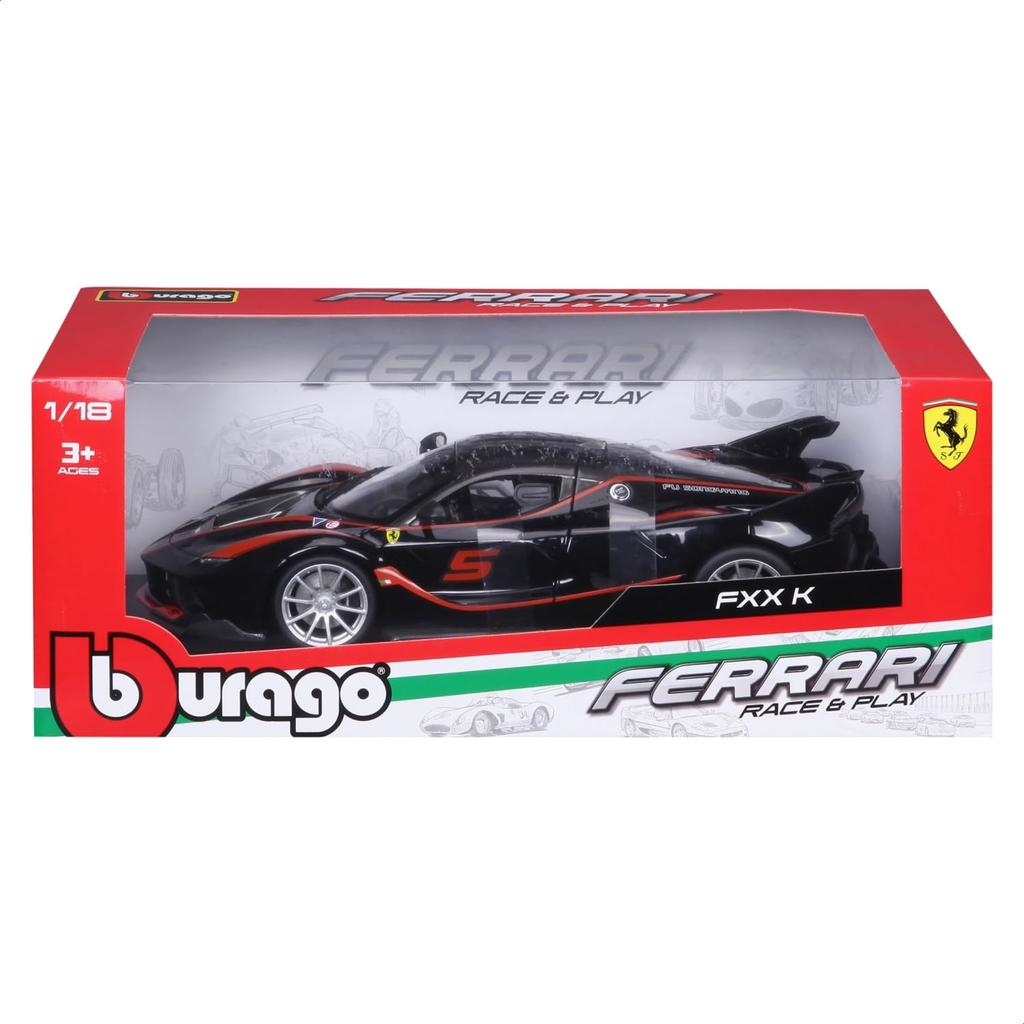 Bburago 1/18 Scale Ferrari FXX-K Black / Diecast Model Car 18-16012 (#70)