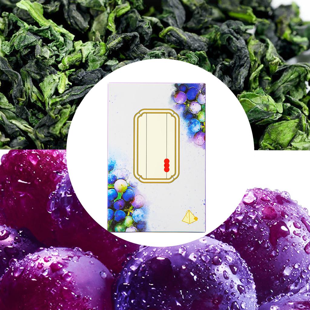 Grape Oolong Tea 24 Count Cold Brew Fruit Tea Bags Leisure Drinks for Morning Afternoon Free Time