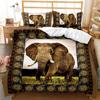 3D Elephant Theme Bedding Set Pillow Cover Bedding Set Duvet Cover Full Size Single/Double Bed Home Decoration