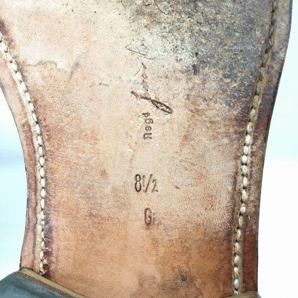 VAN BOMMEL Полностью кожаные замшевые ботинки чукка Goodyear Welted коричневые размер 8.5G 27.0-27.5 мужские(ИСПОЛЬЗОВАЛ)