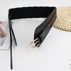 Vintage Elastics Wide Belt Women Fashionable Waist Cincher PU Leather Belt for Party and Daily Wear