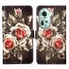 Кожаный чехол-кошелек для OPPO A40 A60 A80 Reno 13 12 12F 12FS 9A 8T Find X8 X6 Pro X5 Lite A17 A52 A58 A78 A98 K12X Расписная обложка