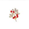 New Fortune Tree Red Prosperity Brooch Women's Design Pin Suit Coat with Premium Accessories