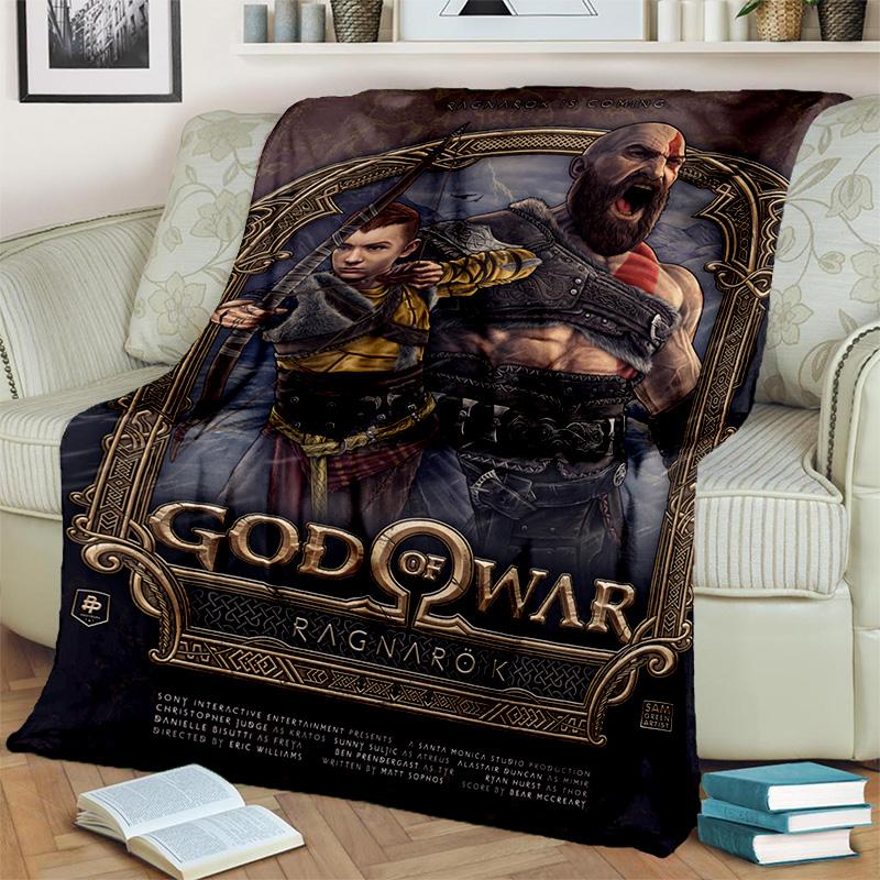 3D God of War Games Gamer Kratos HD одеяло, мягкое одеяло для дома, спальни, кровати, дивана, пикника, путешествия, офиса, одеяло, детское одеяло