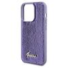Guess Sequin Script Metal Case For Iphone 14 Pro - Purple