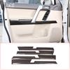 Для Toyota Land Cruiser Prado FJ150 150 2010-18 ABS Черное Дерево Отделка Панели Двери Салона Автомобиля Наклейка Аксессуары для Автомобиля