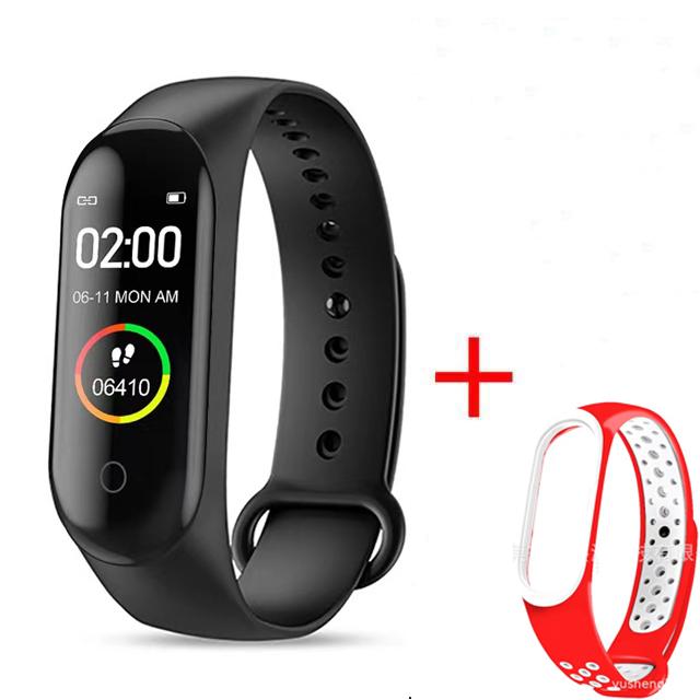 Водонепроницаемый M4 Смарт-часы Браслет Монитор артериального давления и сердечного ритма Смарт-браслет Фитнес-трекер Браслет для Android IOS