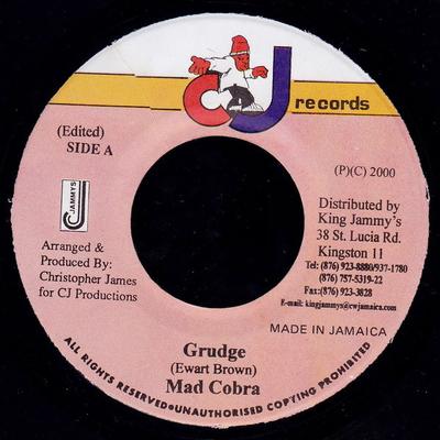 Пластинка 7 дюймов MAD COBRA - Grudge NONE CJ Records 2000 Ямайка Регги, Ска и Даб Б/у