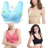 Women Lady Sexy Front Cross Adjustable Side Buckle Lace Vest Wireless Sport Bra For Ultimate Comfort And Style
