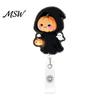 Acrylic Badge Reel Halloween Retractable Reel, Cute Pumpkin And Grim Reaper Design, Clip for Nurses Smooth Pull Cord Nurse Doctor Teacher ID Card Work