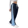 Women's Loose Wide Leg Sweatpants Casual Drawstring Elastic Waist Colorblock Sportswear Pants